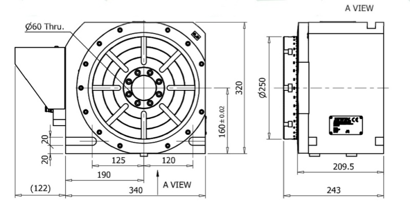 上銀250四軸轉(zhuǎn)臺(tái)