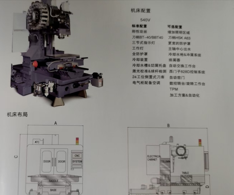 印度540V加工中心